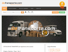 Tablet Screenshot of detransporte.com